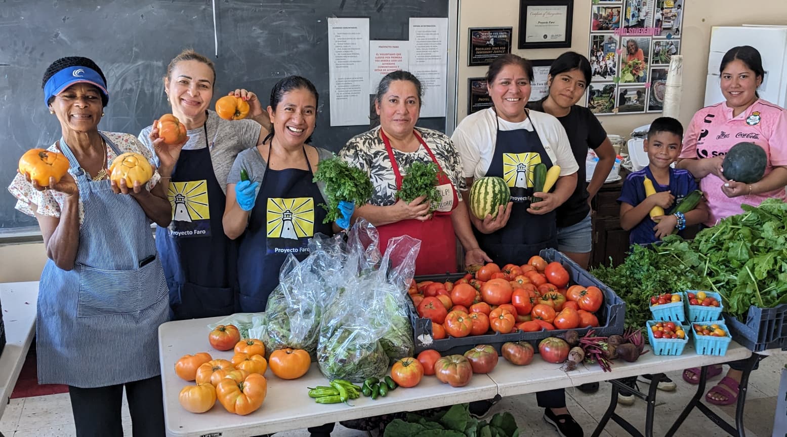 Freedom Farm Community garden harvest